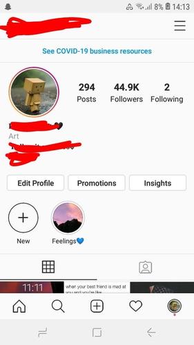 Shitet faqja e instagramit