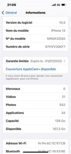 iphon 13 128GB AC