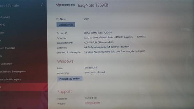 Lap Top packard bell