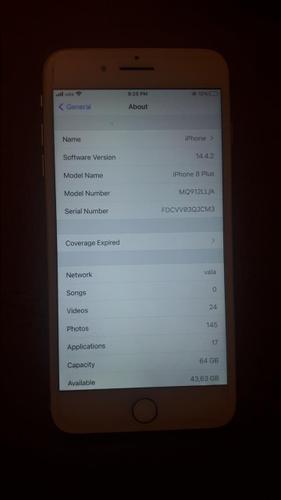 Iphone 8 plus 64 Gb 