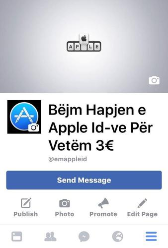 Bëjm Hapjen e Apple Id-ve Për Vetëm 3€