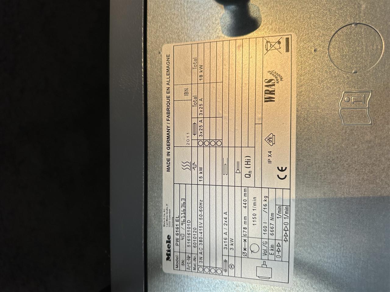 Miele-PW6161-EL---Lavatrice-Profesionale-Industriale-16kg