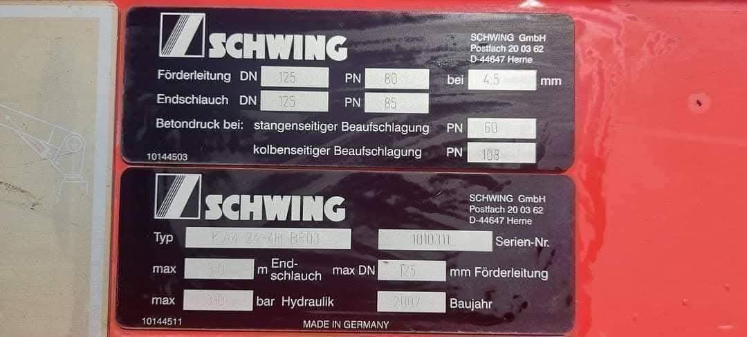 SCHWING-24m-Concretepump