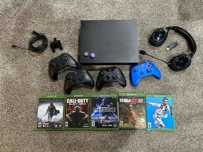 Microsoft Xbox One X Console & HUGE BUNDLE
