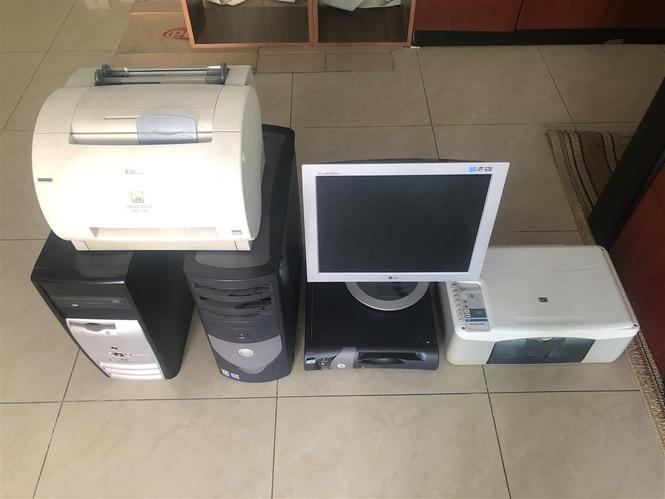 Monitor, Pc dhe printera