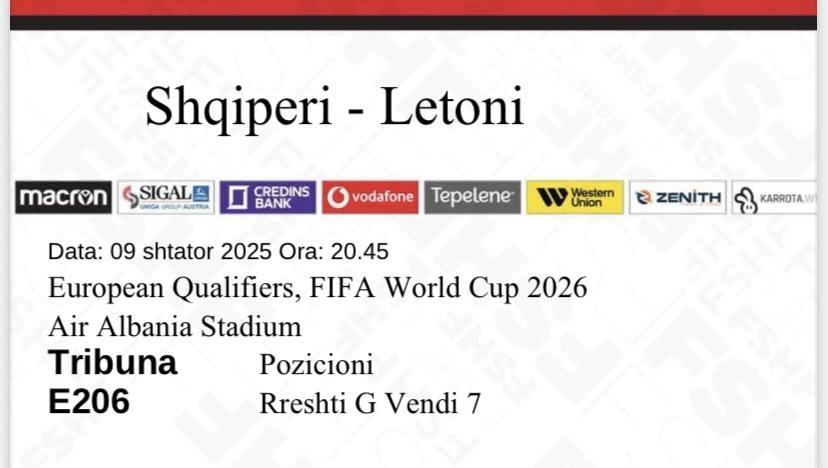 Bileta-Shqiperi---Letoni-tribuna-E206-qender