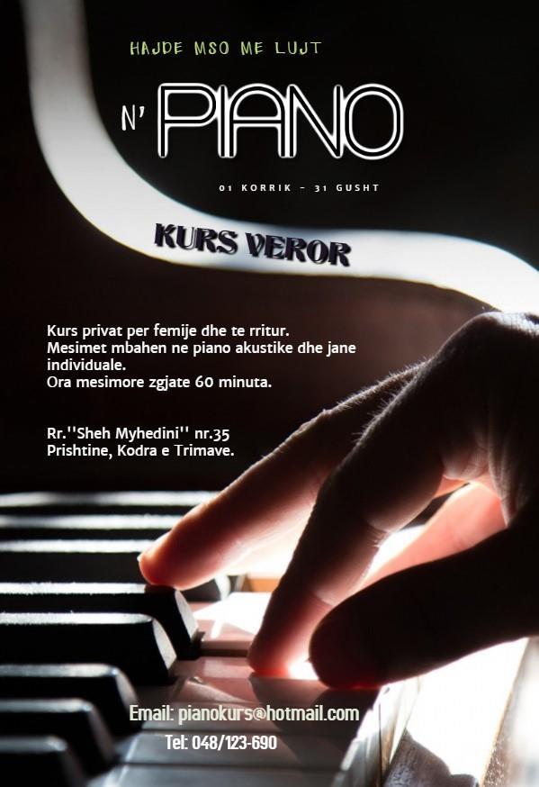 Piano kurs on sale