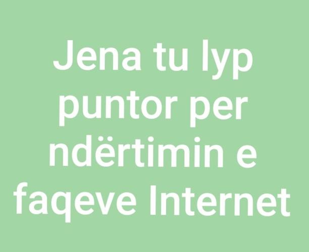 Ndërtim Faqe Internetit 