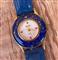 Pacific time blue gold tone ladies watch 