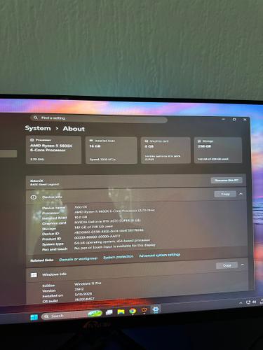 Setup Gaming Ryzen 5 + Monitor